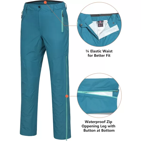 Little Donkey Andy Womens Waterproof Lightweight Rain Pants Rainproof Overpants Hiking Golf Outdoor