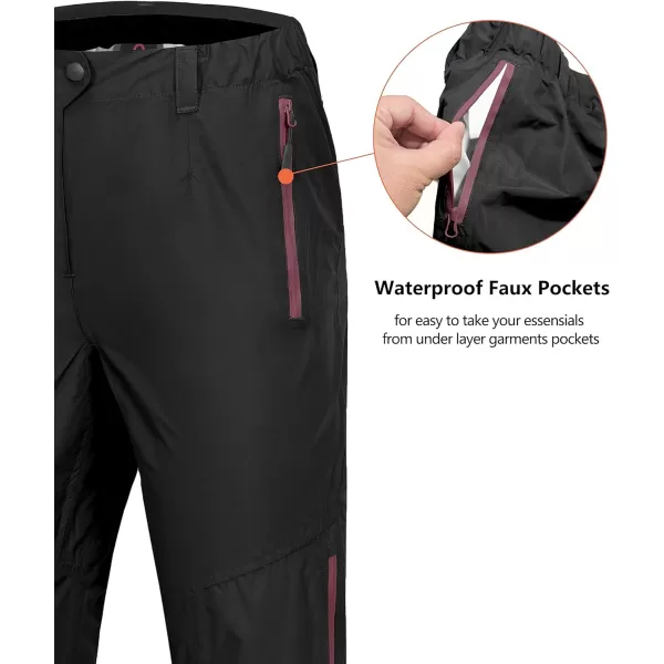 Little Donkey Andy Womens Waterproof Lightweight Rain Pants Rainproof Overpants Hiking Golf Outdoor