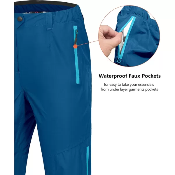 Little Donkey Andy Womens Waterproof Lightweight Rain Pants Rainproof Overpants Hiking Golf Outdoor