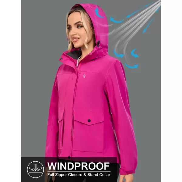 Little Donkey Andy Women's Windbreaker Jacket Lightweight Jacket with Hood Waterproof Outdoor Camping Hiking