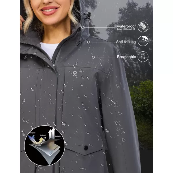 Little Donkey Andy Women's Windbreaker Jacket Lightweight Jacket with Hood Waterproof Outdoor Camping Hiking