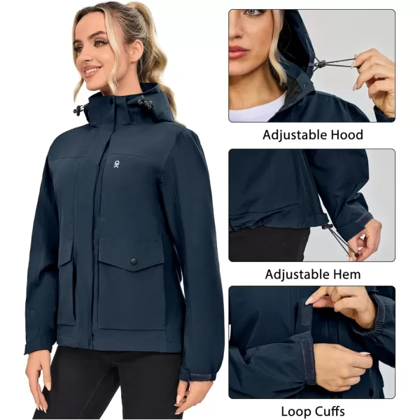 Little Donkey Andy Women's Windbreaker Jacket Lightweight Jacket with Hood Waterproof Outdoor Camping Hiking