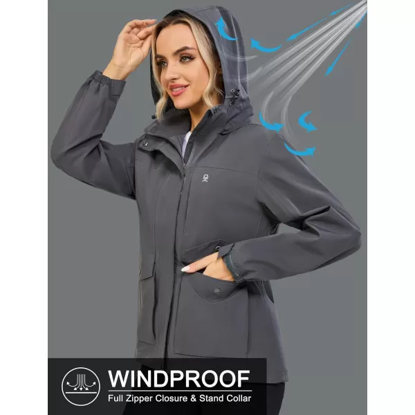 Little Donkey Andy Women's Windbreaker Jacket Lightweight Jacket with Hood Waterproof Outdoor Camping Hiking