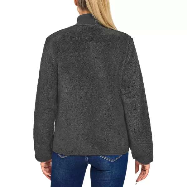 Little Donkey Andy Women's Winter Hoodies Sherpa Fleece Jacket Warm Lightweight Sweatshirt Zip Up Outerwear Fuzzy Coat