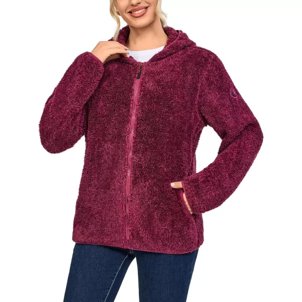 Little Donkey Andy Women's Winter Hoodies Sherpa Fleece Jacket Warm Lightweight Sweatshirt Zip Up Outerwear Fuzzy Coat