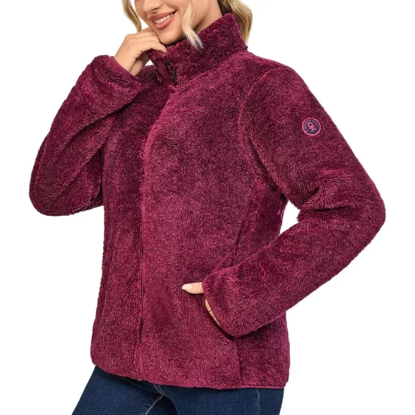 Little Donkey Andy Women's Winter Hoodies Sherpa Fleece Jacket Warm Lightweight Sweatshirt Zip Up Outerwear Fuzzy Coat