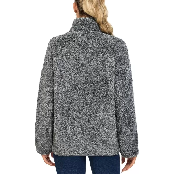 Little Donkey Andy Women's Winter Hoodies Sherpa Fleece Jacket Warm Lightweight Sweatshirt Zip Up Outerwear Fuzzy Coat