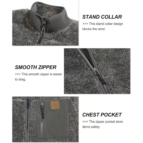 Little Donkey Andy Women's Winter Hoodies Sherpa Fleece Jacket Warm Lightweight Sweatshirt Zip Up Outerwear Fuzzy Coat