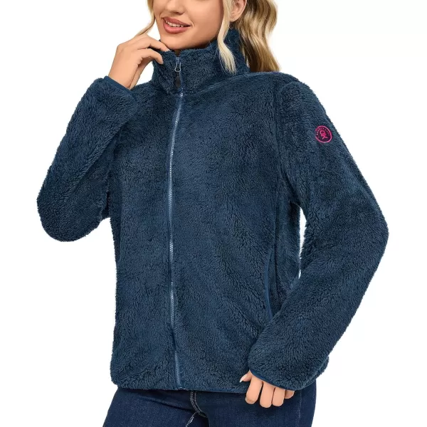 Little Donkey Andy Women's Winter Hoodies Sherpa Fleece Jacket Warm Lightweight Sweatshirt Zip Up Outerwear Fuzzy Coat