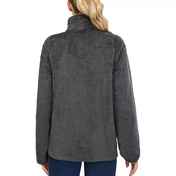 Little Donkey Andy Women's Winter Hoodies Sherpa Fleece Jacket Warm Lightweight Sweatshirt Zip Up Outerwear Fuzzy Coat