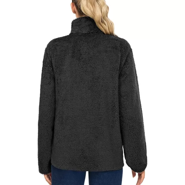 Little Donkey Andy Women's Winter Hoodies Sherpa Fleece Jacket Warm Lightweight Sweatshirt Zip Up Outerwear Fuzzy Coat