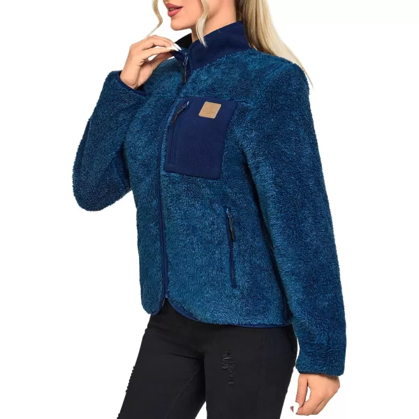 Little Donkey Andy Women's Winter Hoodies Sherpa Fleece Jacket Warm Lightweight Sweatshirt Zip Up Outerwear Fuzzy Coat