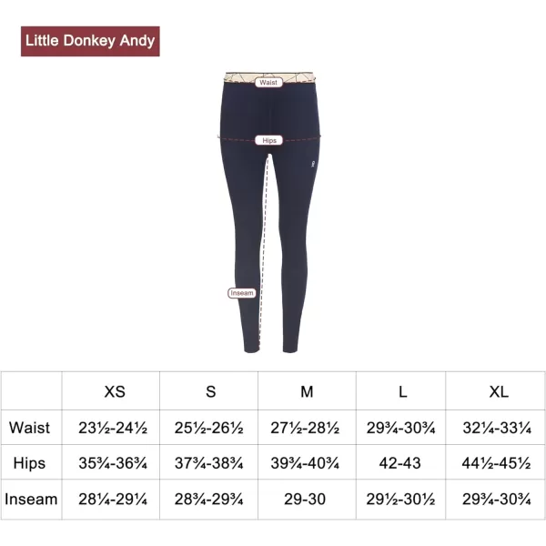 Little Donkey Andy Women's Wool Base Layer,Lightweight Thermal Underwear Tops Winter Long Sleeve Shirts, Quick Dry Wicking