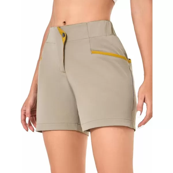 Little Donkey Andy 5 Inch Inseam Nylon Shorts for Women Stretch Quick Dry Shorts for Hiking Travel Casual