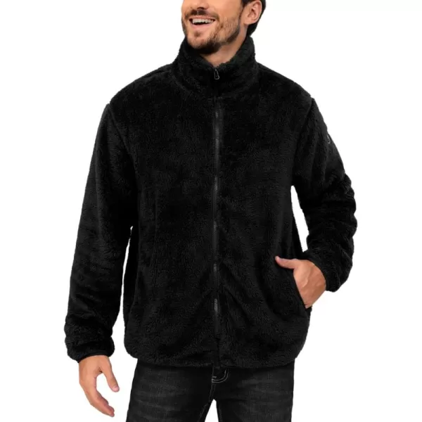 Little Donkey Andy Men's Fleece Jacket, Full Zip Insulation Winter Coat Long Sleeve