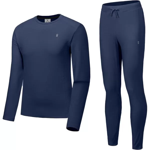 Little Donkey Andy Men's Fleece Lined Thermals Underwear Base Layer Set Long Johns Top Bottom Cold Weather
