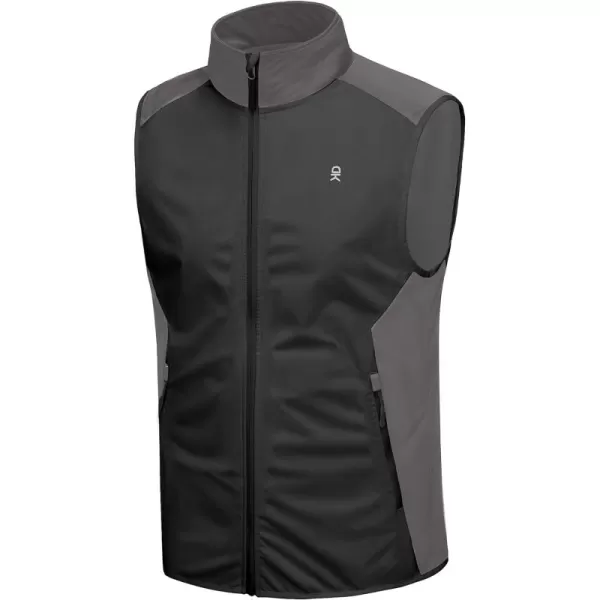 Little Donkey Andy Men's Lightweight Golf Vest,Windproof Softshell Vests Outerwear, Sleeveless Jacket for Running Hiking