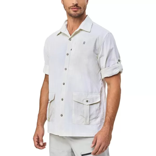 Little Donkey Andy Men's Lightweight Quick Dry Shirts for Hiking Travel Fishing Long Sleeve UPF50 Cargo Pockets