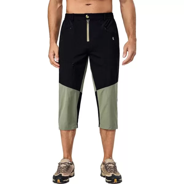 Little Donkey Andy Men's Quick Dry 3/4 Pants Capri Shorts Lightweight Hiking Running Travel Casual