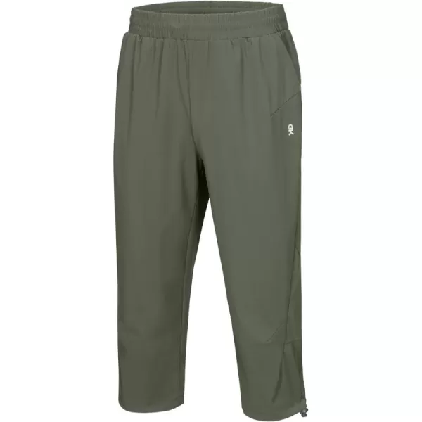 Little Donkey Andy Men's Quick Dry Capri Pants, Stretch Lightweight Summer Crop Pants Below Knee for Hiking, Jogging