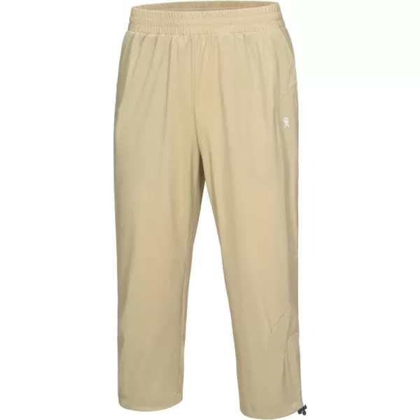 Little Donkey Andy Men's Quick Dry Capri Pants, Stretch Lightweight Summer Crop Pants Below Knee for Hiking, Jogging