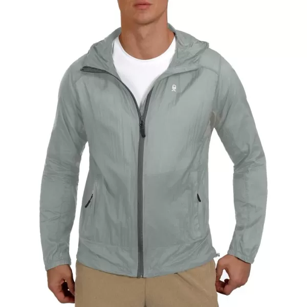 Little Donkey Andy Men’s UPF 50+ Sun Protection Jacket Packable Lightweight Full Zip Hoodie for Running Travel Outdoors
