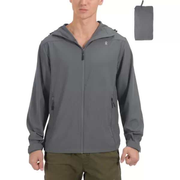 Little Donkey Andy Men's UPF 50+ Sun Protection Jackets Stretch Breathable Hoodie Summer Shirts for Hiking