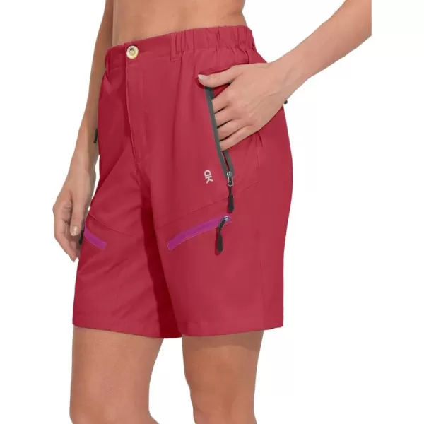 Little Donkey Andy Women's 9 Inch Inseam Quick Dry Stretch Lightweight Cargo Shorts for Hiking Travel Golf