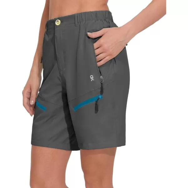 Little Donkey Andy Women's 9 Inch Inseam Quick Dry Stretch Lightweight Cargo Shorts for Hiking Travel Golf
