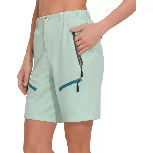 Little Donkey Andy Women's 9 Inch Inseam Quick Dry Stretch Lightweight Cargo Shorts for Hiking Travel Golf