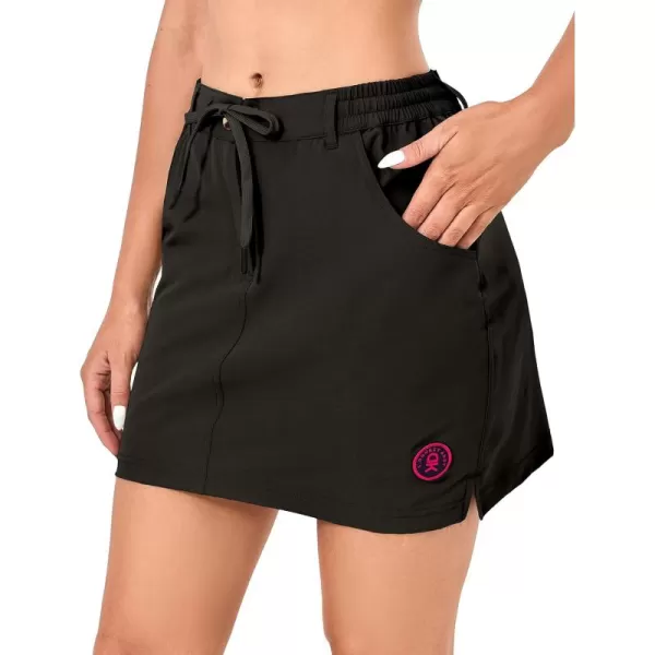 Little Donkey Andy Women's Athletic Golf Tennis Skort 16 Inches Build-in Shorts Sports Skirt with Pockets