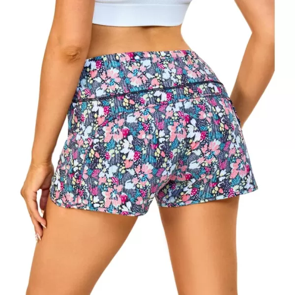 Little Donkey Andy Women's Athletic Running Shorts High Waisted Quick Dry Gym Workout Sports