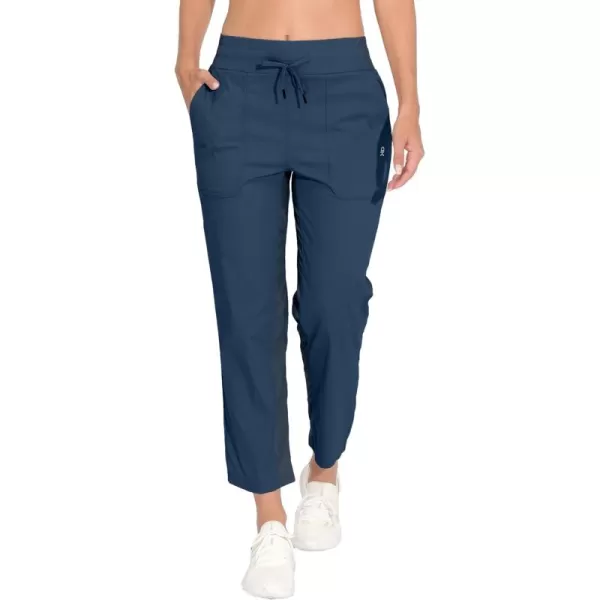 Little Donkey Andy Women's Lightweight Capri Pants Stretch Quick Dry Golf Pants Elastic Waist with Drawstring for Hiking