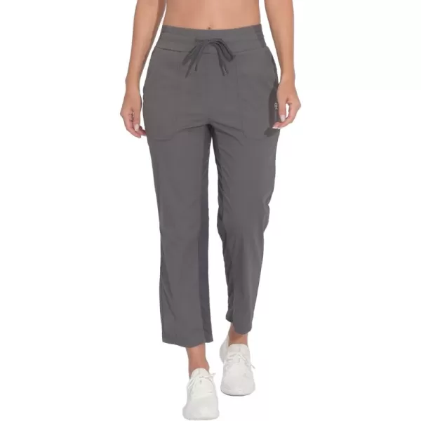 Little Donkey Andy Women's Lightweight Capri Pants Stretch Quick Dry Golf Pants Elastic Waist with Drawstring for Hiking