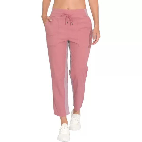Little Donkey Andy Women's Lightweight Capri Pants Stretch Quick Dry Golf Pants Elastic Waist with Drawstring for Hiking