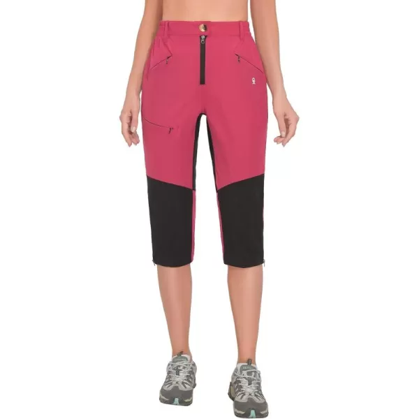 Little Donkey Andy Women's Quick Dry Capri 3/4 Hiking Lightweight Stretch Water-Resistant Pants Golf Casual