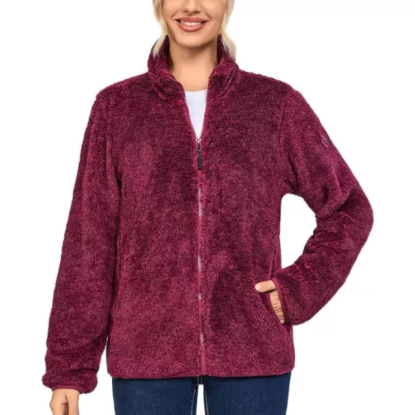 Little Donkey Andy Women's Winter Hoodies Sherpa Fleece Jacket Warm Lightweight Sweatshirt Zip Up Outerwear Fuzzy Coat