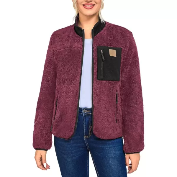 Little Donkey Andy Women's Winter Hoodies Sherpa Fleece Jacket Warm Lightweight Sweatshirt Zip Up Outerwear Fuzzy Coat