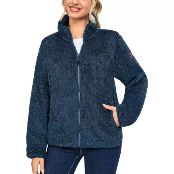 Little Donkey Andy Women's Winter Hoodies Sherpa Fleece Jacket Warm Lightweight Sweatshirt Zip Up Outerwear Fuzzy Coat