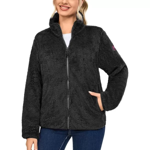 Little Donkey Andy Women's Winter Hoodies Sherpa Fleece Jacket Warm Lightweight Sweatshirt Zip Up Outerwear Fuzzy Coat