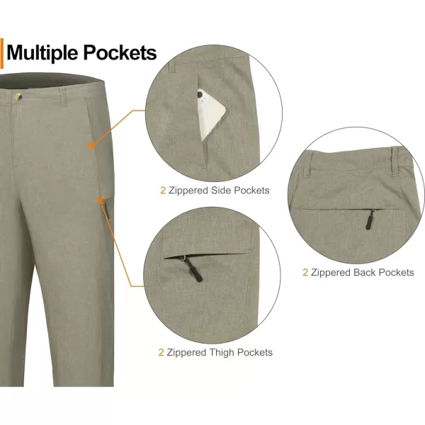 Little Donkey Andy Men's Quick Dry Hiking Pants, Lightweight Outdoor Golf Pants