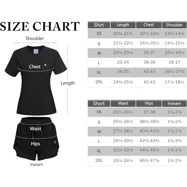 Little Donkey Andy Women 2 Piece Workout Sets Slim Fit Shirt and Mesh Short with Pocket Running Gym Sport Tracksuit Sets
