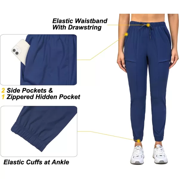 Little Donkey Andy Women's Ultra Stretch Quick Dry Cool Ankle Pants Drawstring Active Travel Hiking