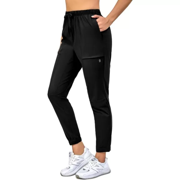Little Donkey Andy Women's Ultra Stretch Quick Dry Cool Ankle Pants Drawstring Active Travel Hiking