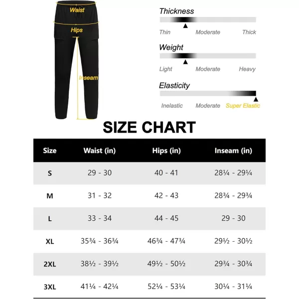 Little Donkey Andy Men's Ultra Stretch Quick Dry Cool Ankle Pants Drawstring Active Travel Hiking