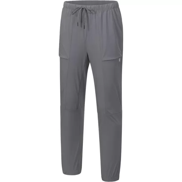 Little Donkey Andy Men's Ultra Stretch Quick Dry Cool Ankle Pants Drawstring Active Travel Hiking