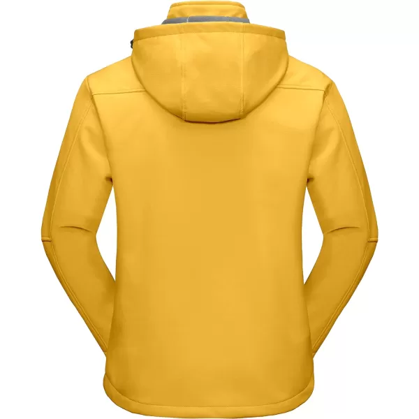 Little Donkey Andy Men’s Softshell Jacket with Removable Hood, Fleece Lined and Water Repellent