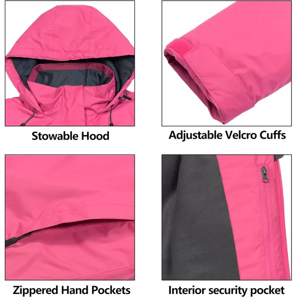 Little Donkey Andy Women's Ski Snowboarding Jacket Waterproof Warm Winter Windproof Mountain Snow Rain Coat