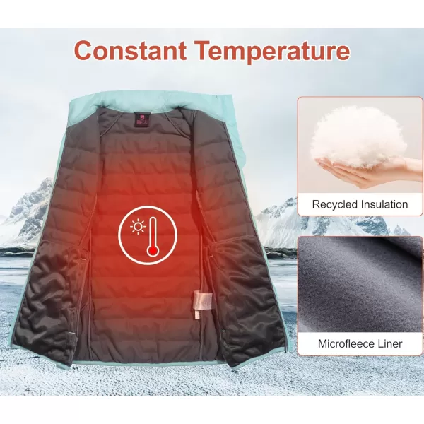 Little Donkey Andy Women’s Lightweight Puffer Vest, Packable Sleeveless Jacket for Hiking Ski Walking