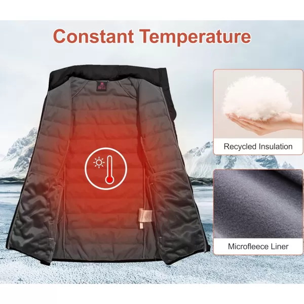 Little Donkey Andy Women’s Lightweight Puffer Vest, Packable Sleeveless Jacket for Hiking Ski Walking